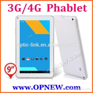9 inch Phablet 2G phone call tablet Dual sim card GSM 4 bands build-in Wifi bluetooth